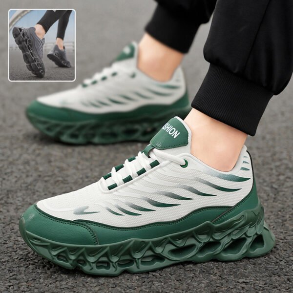 1876523353343528960.jpg Men's Lace-up Sneakers Thick-soled Daddy Vulcanized Shoes Outdoor Running Sports Casual Shoes