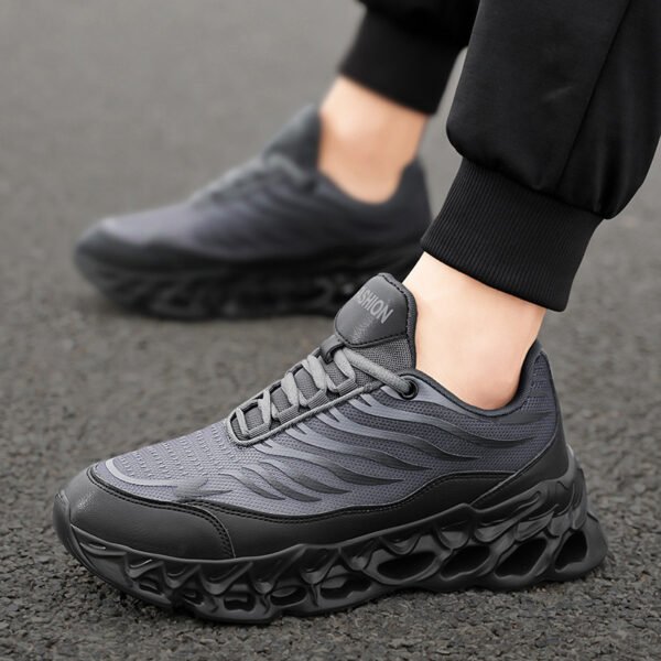 5108c84a-5f17-4458-9368-8ee1ee7099e7.jpg Men's Lace-up Sneakers Thick-soled Daddy Vulcanized Shoes Outdoor Running Sports Casual Shoes