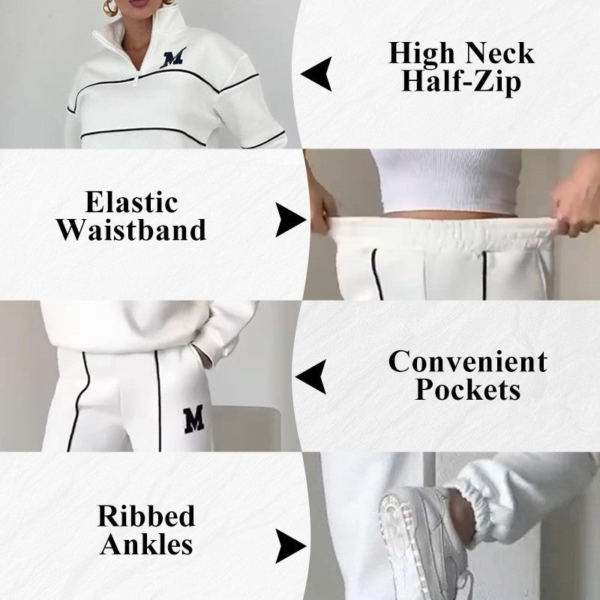 5_23255c6b-886c-4773-8288-1132f5bc6561 Womens 2 Piece Outfits Lounge Hoodless Pullover Sweatshirt Sweatsuit Sets Sweatshirt Baggy Fashion Sweatpants With Pockets