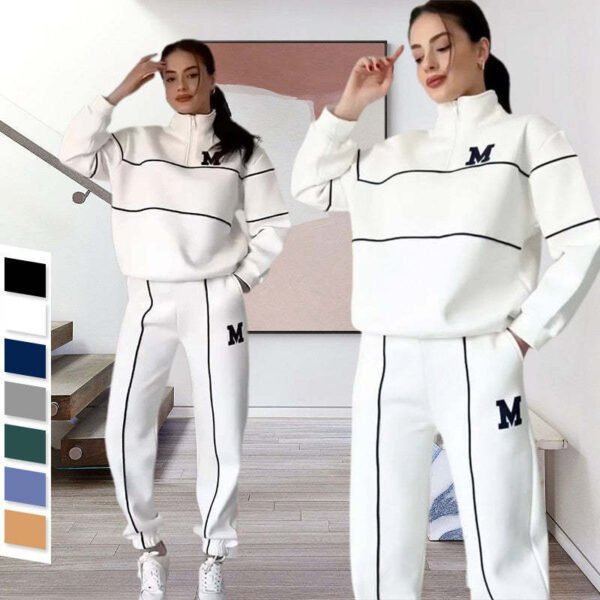 7af528e5-bd42-45a5-8932-ca70157c7b6a.jpg Womens 2 Piece Outfits Lounge Hoodless Pullover Sweatshirt Sweatsuit Sets Sweatshirt Baggy Fashion Sweatpants With Pockets