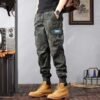 Camouflage Cargo Pants Men's Trousers With Pockets Fashion Casual Loose Tapered Pants