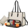 Fashionable Lunch Tote Bag Women's Thermal Insulation Lunch Box Leak-proof Crossbody Computer Storage Bag Quilted Large Capacity Handbag With Purse