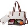 Fashionable Lunch Tote Bag Women's Thermal Insulation Lunch Box Leak-proof Crossbody Computer Storage Bag Quilted Large Capacity Handbag With Purse