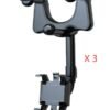 Rearview Mirror Phone Holder For Car Rotatable And Retractable Car Phone Holder Multifunctional 360 Rear View Mirror Phone Holder Suitable For All Mobile Phones And All Car