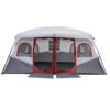 10 Person Red, White, And Gray Two Room Camping Tent